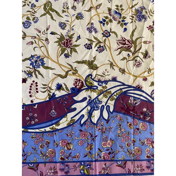 Brunschwig & Fils "Menars Bordered Panel" fabric vintage swatch light weight 31" - Picture 2 of 7